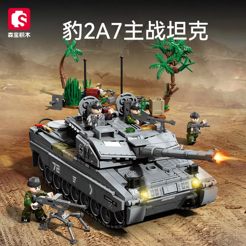 Leopard 2A7 (SEMBO) | 804+ Pieces
