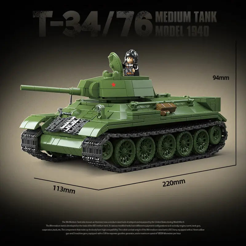 T-34/76 (1940) | 943+ Pieces